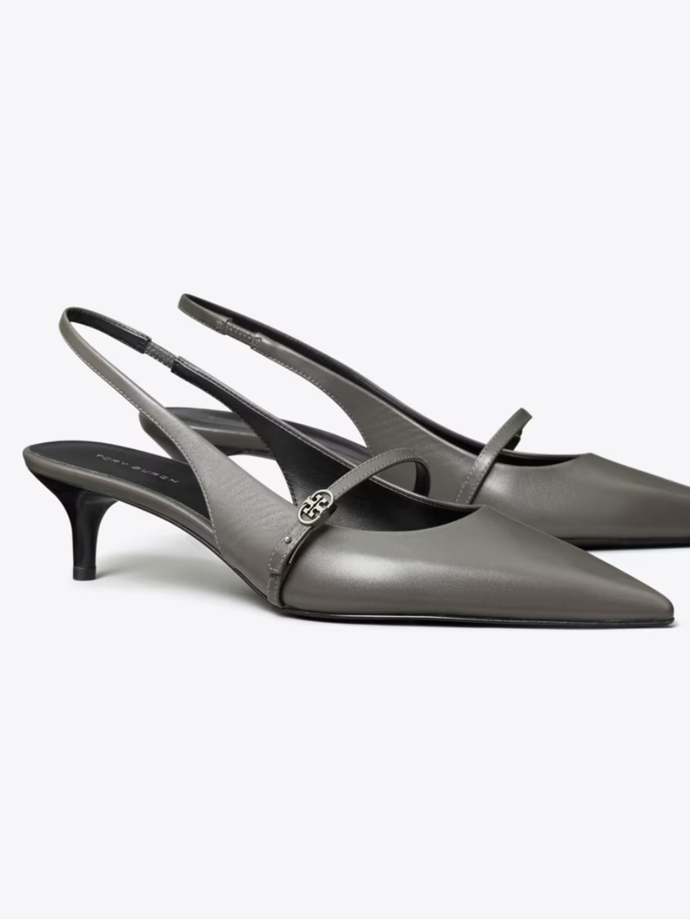 Tory Burch Double T Buckle Mary Jane Slingback Pumps 10 Parisian Chic Academia